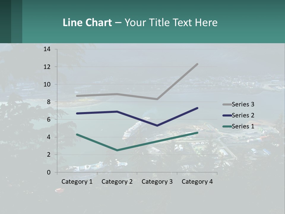 Pier Commerce Tourism PowerPoint Template