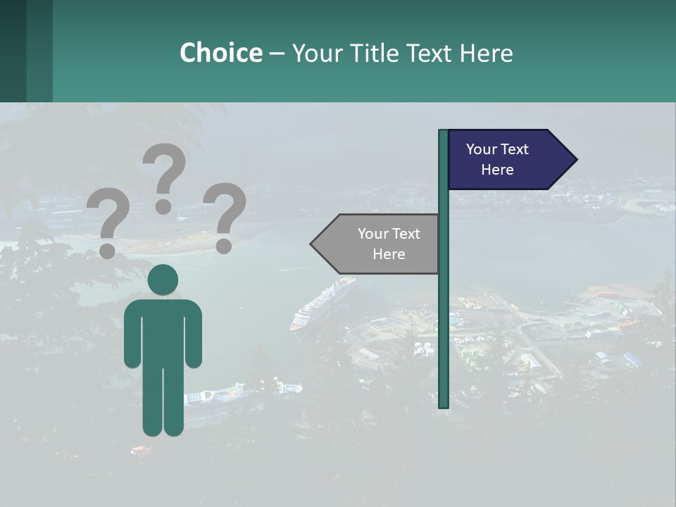 Pier Commerce Tourism PowerPoint Template
