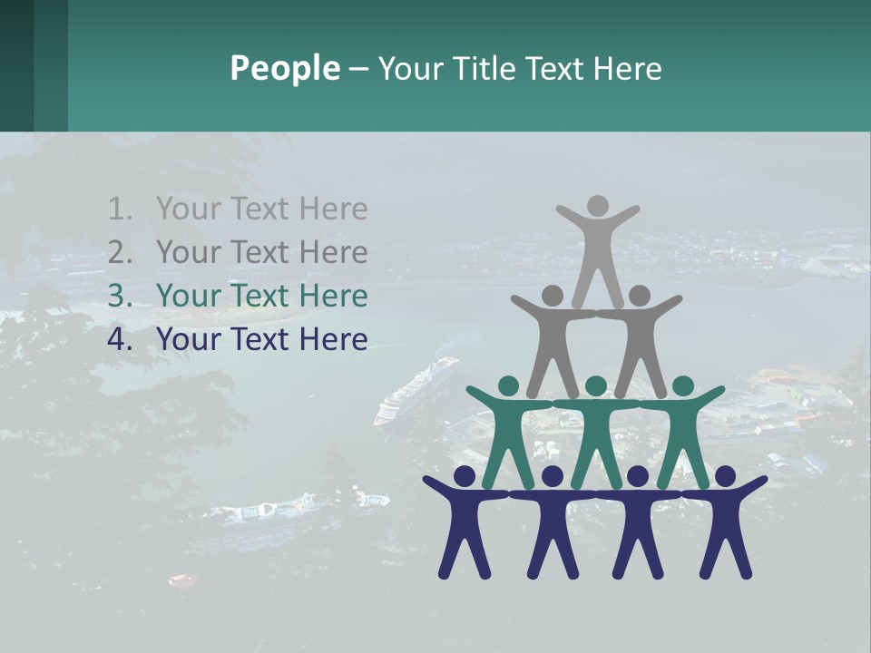 Pier Commerce Tourism PowerPoint Template