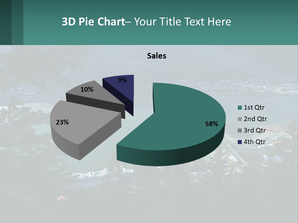 Pier Commerce Tourism PowerPoint Template