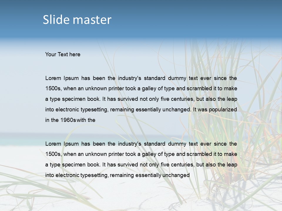 Grass Saw Tourism PowerPoint Template