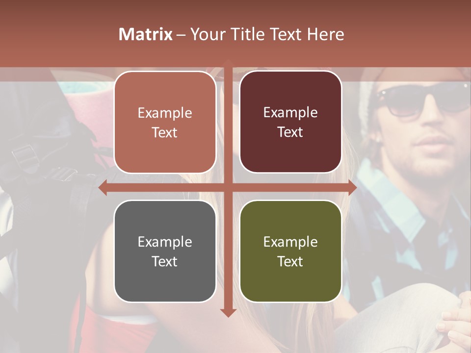 Trekking Sporty Mountain PowerPoint Template