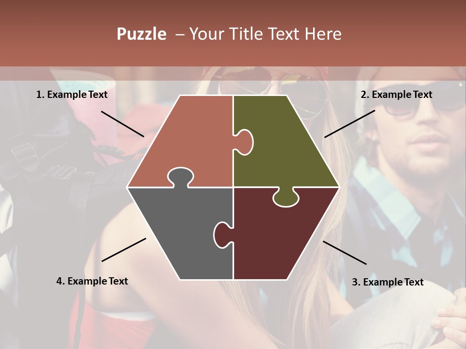 Trekking Sporty Mountain PowerPoint Template