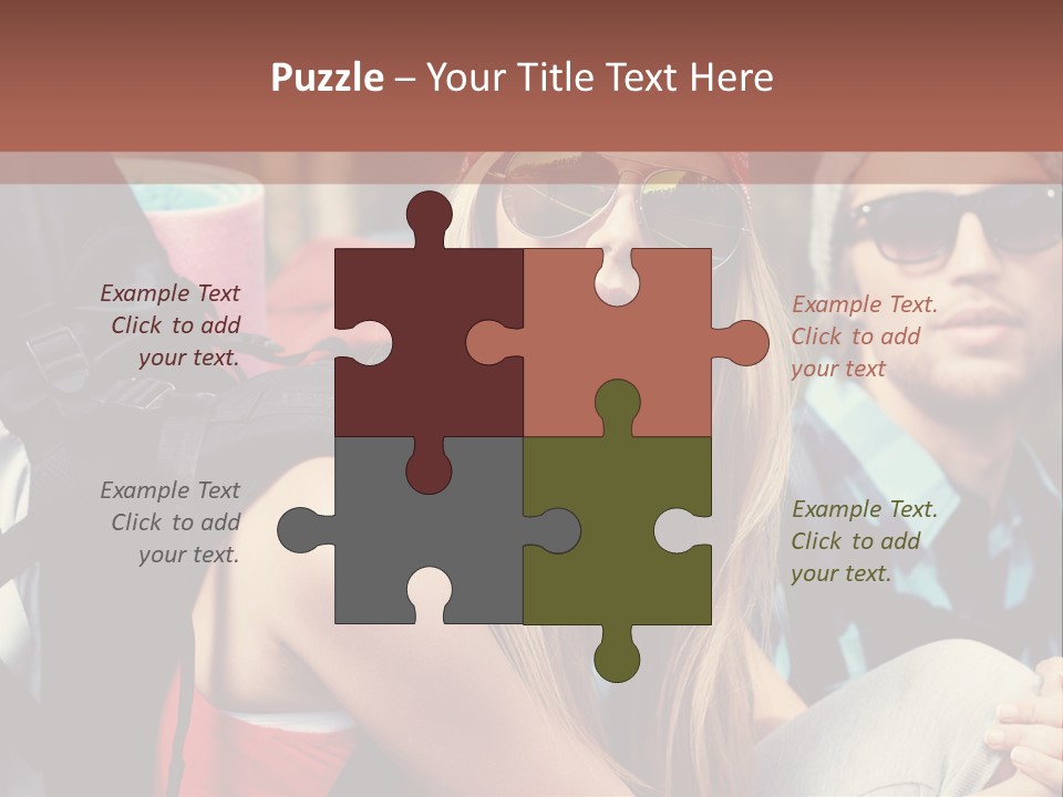 Trekking Sporty Mountain PowerPoint Template