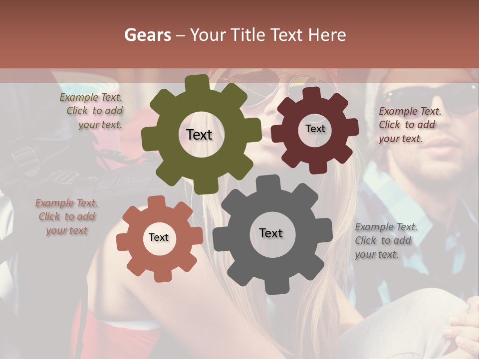 Trekking Sporty Mountain PowerPoint Template