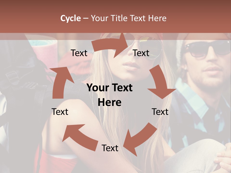 Trekking Sporty Mountain PowerPoint Template