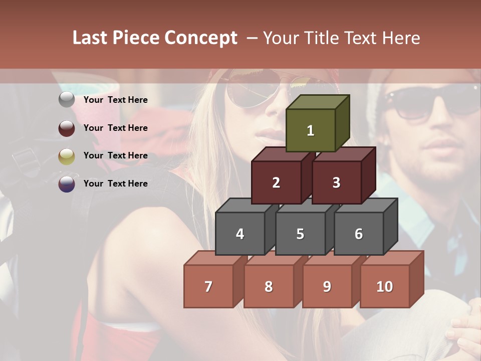 Trekking Sporty Mountain PowerPoint Template