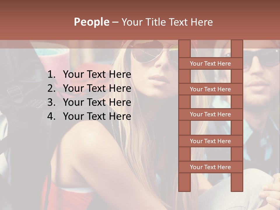 Trekking Sporty Mountain PowerPoint Template