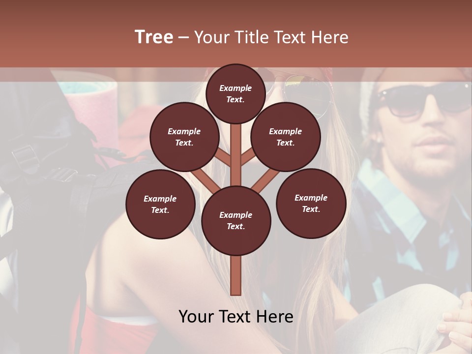 Trekking Sporty Mountain PowerPoint Template