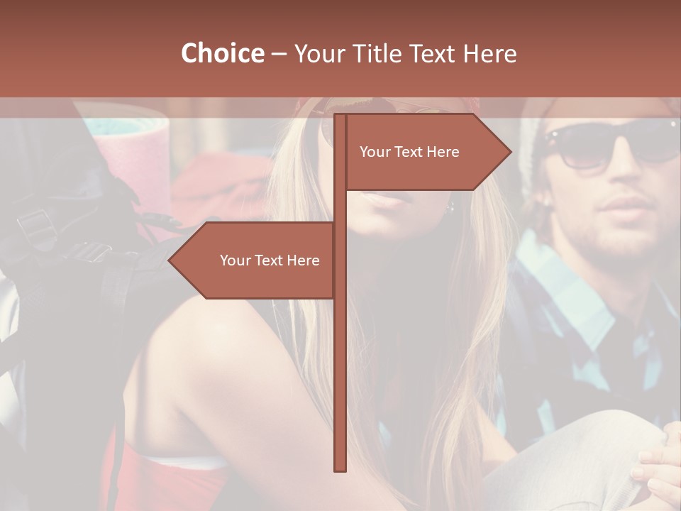 Trekking Sporty Mountain PowerPoint Template