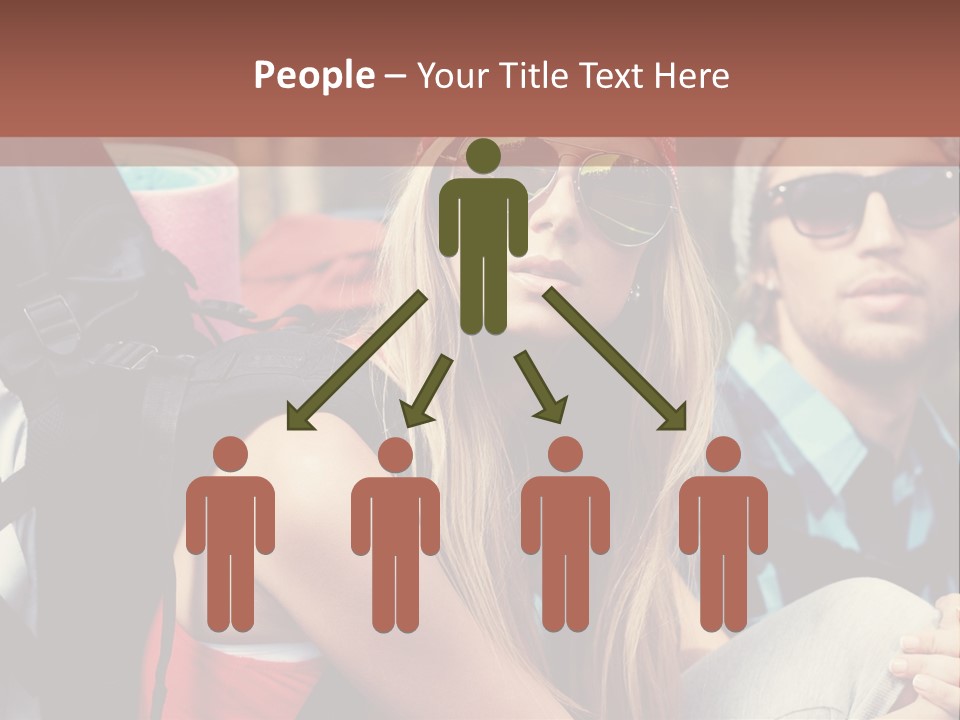 Trekking Sporty Mountain PowerPoint Template