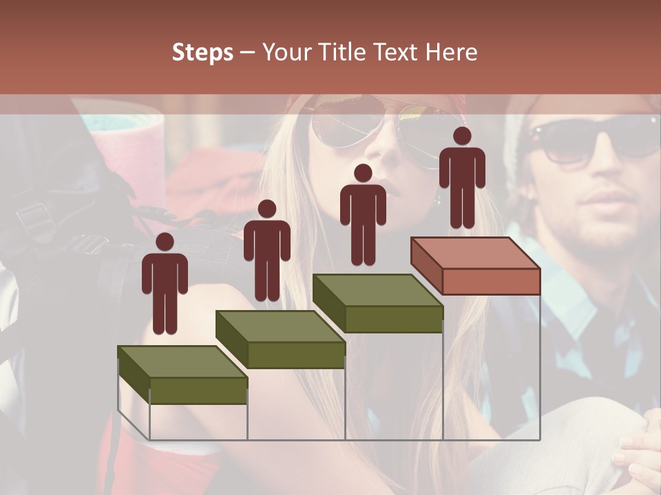 Trekking Sporty Mountain PowerPoint Template