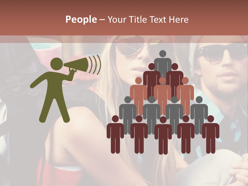 Trekking Sporty Mountain PowerPoint Template