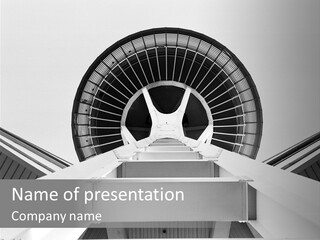 Architectural Detail Washington Symmetry PowerPoint Template