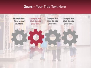 Walking Leisure People PowerPoint Template