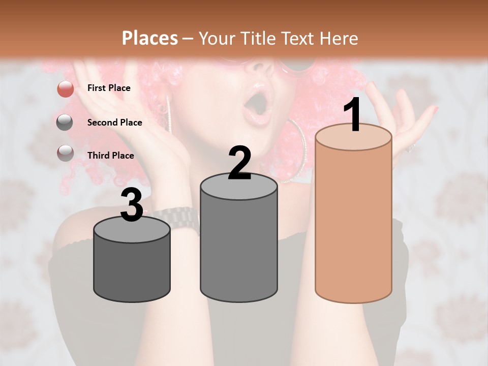 Happy Joy Wig PowerPoint Template