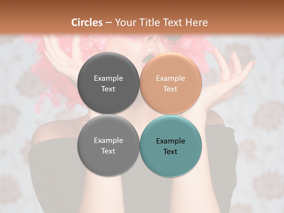 Happy Joy Wig PowerPoint Template