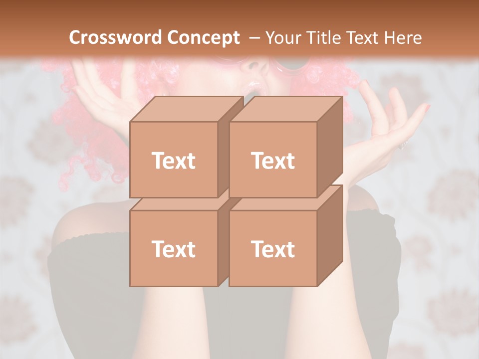 Happy Joy Wig PowerPoint Template