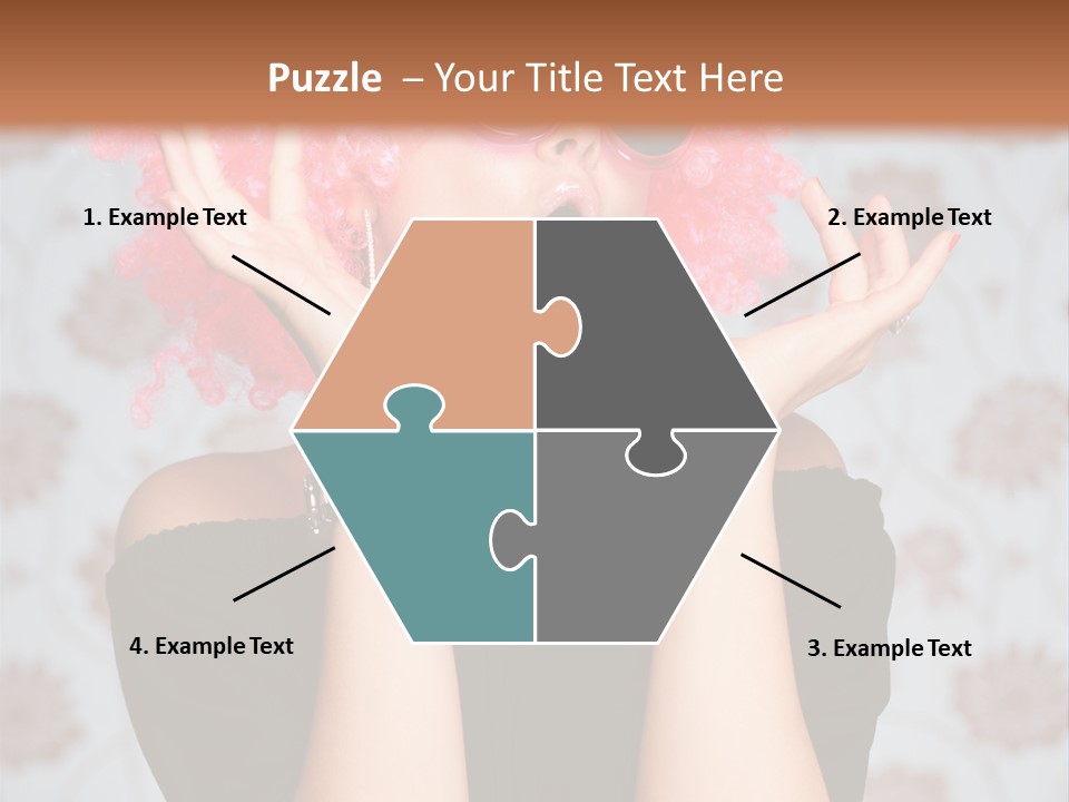 Happy Joy Wig PowerPoint Template