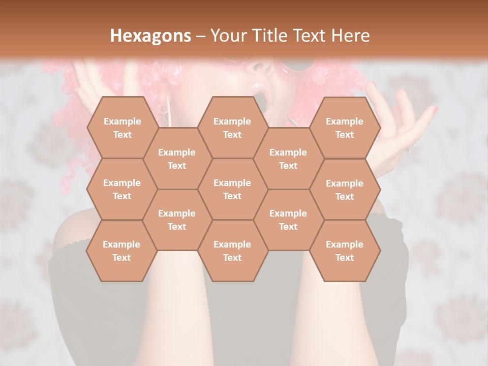 Happy Joy Wig PowerPoint Template