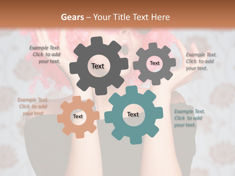 Happy Joy Wig PowerPoint Template