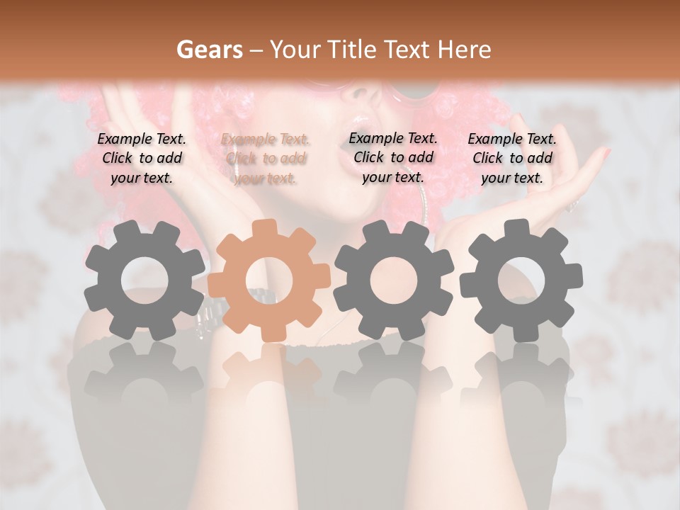 Happy Joy Wig PowerPoint Template