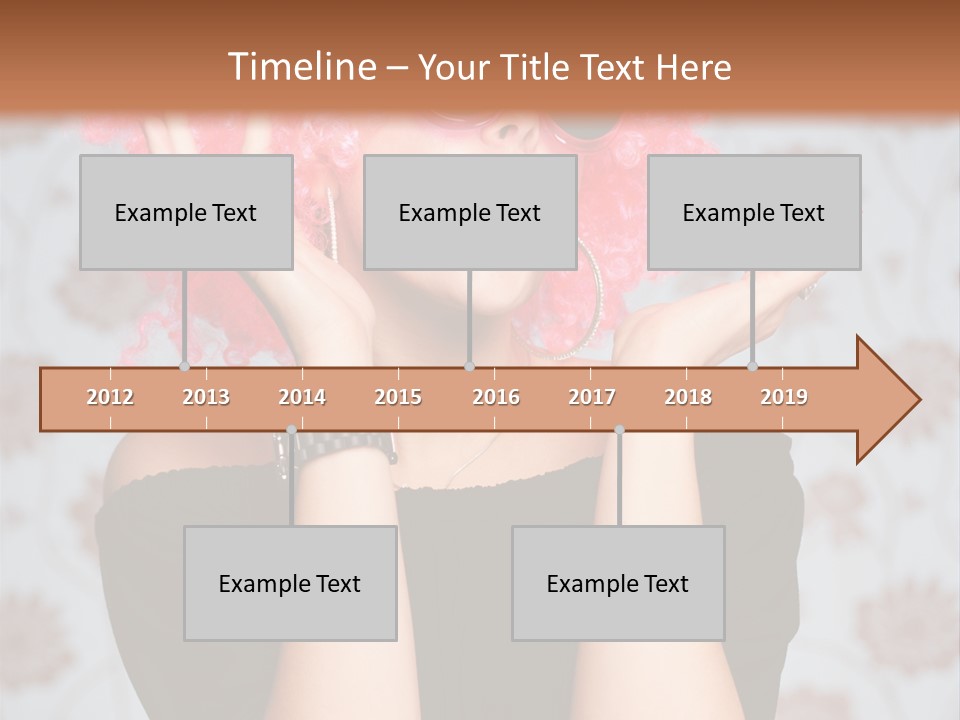 Happy Joy Wig PowerPoint Template