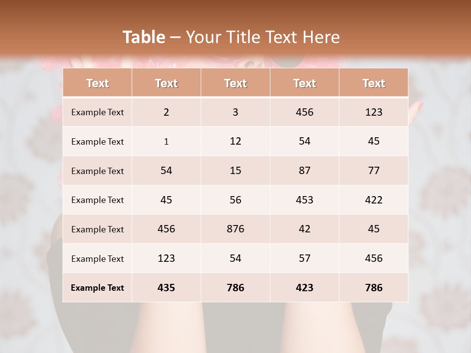 Happy Joy Wig PowerPoint Template