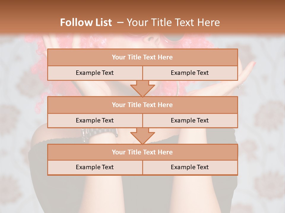 Happy Joy Wig PowerPoint Template