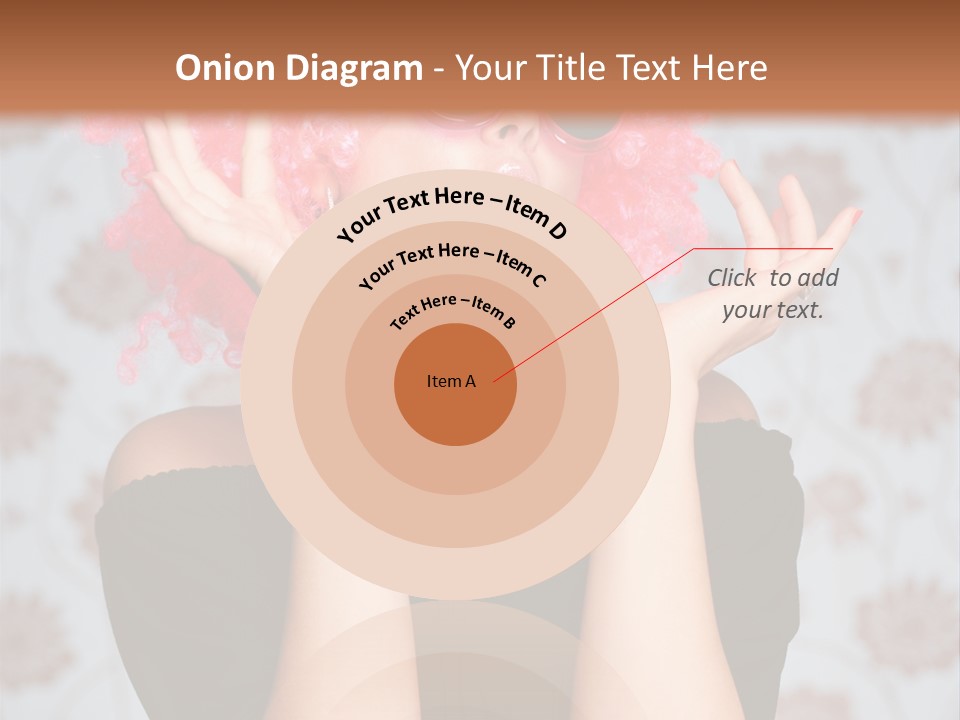 Happy Joy Wig PowerPoint Template