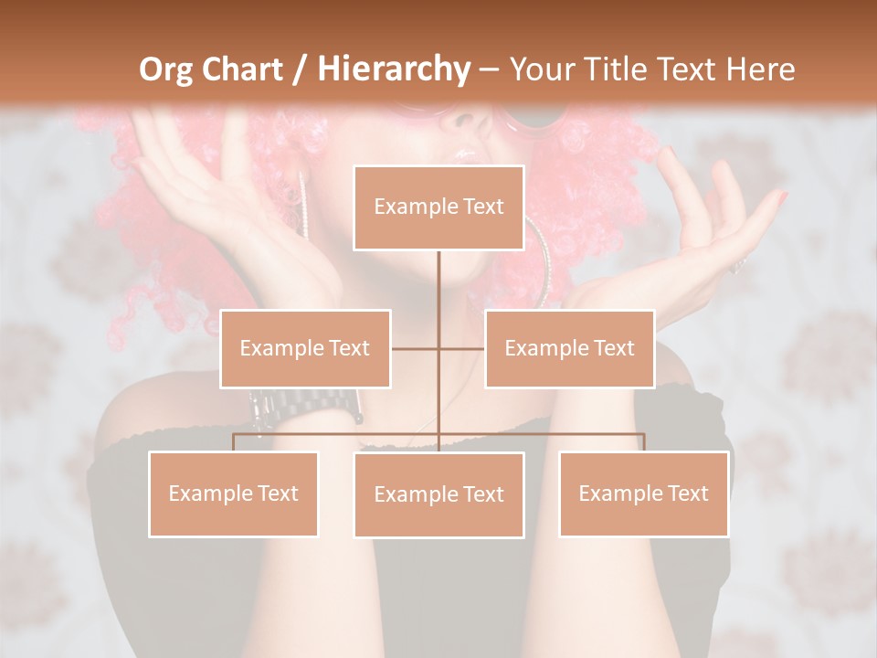 Happy Joy Wig PowerPoint Template