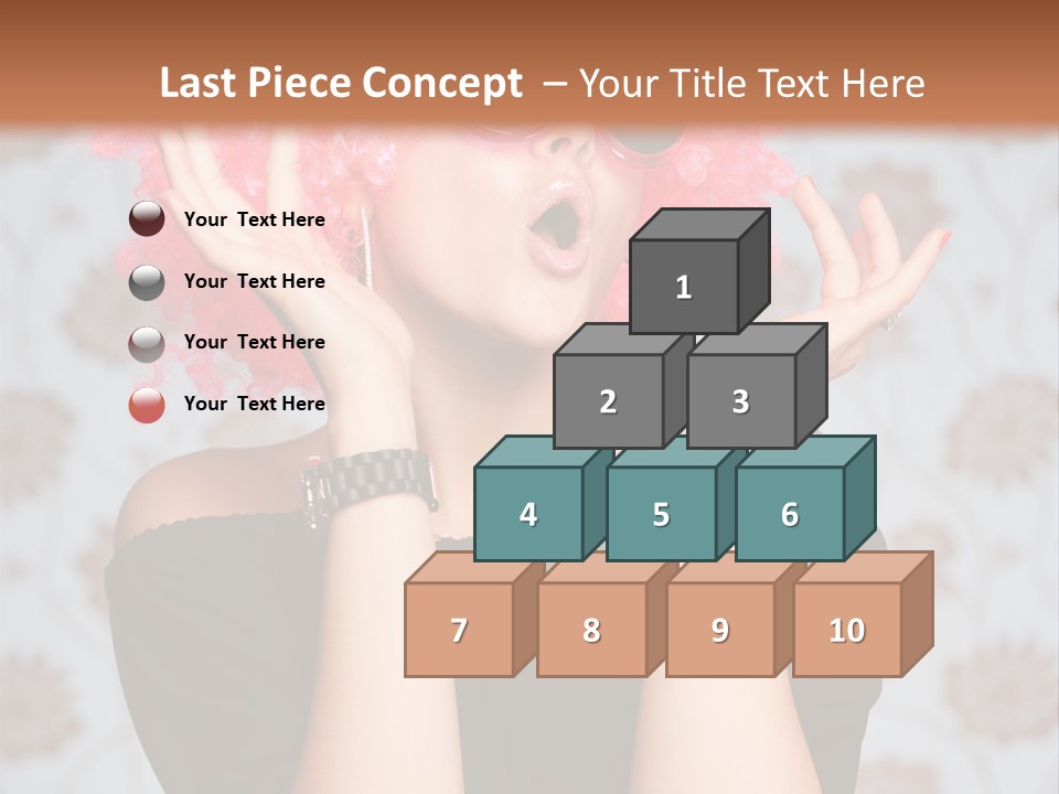 Happy Joy Wig PowerPoint Template