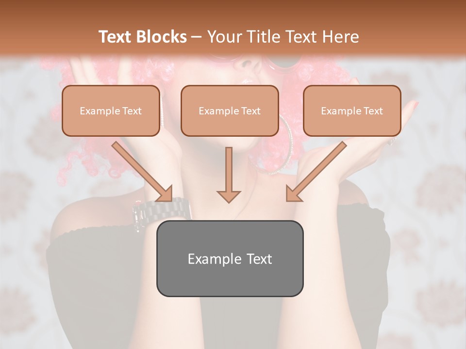 Happy Joy Wig PowerPoint Template