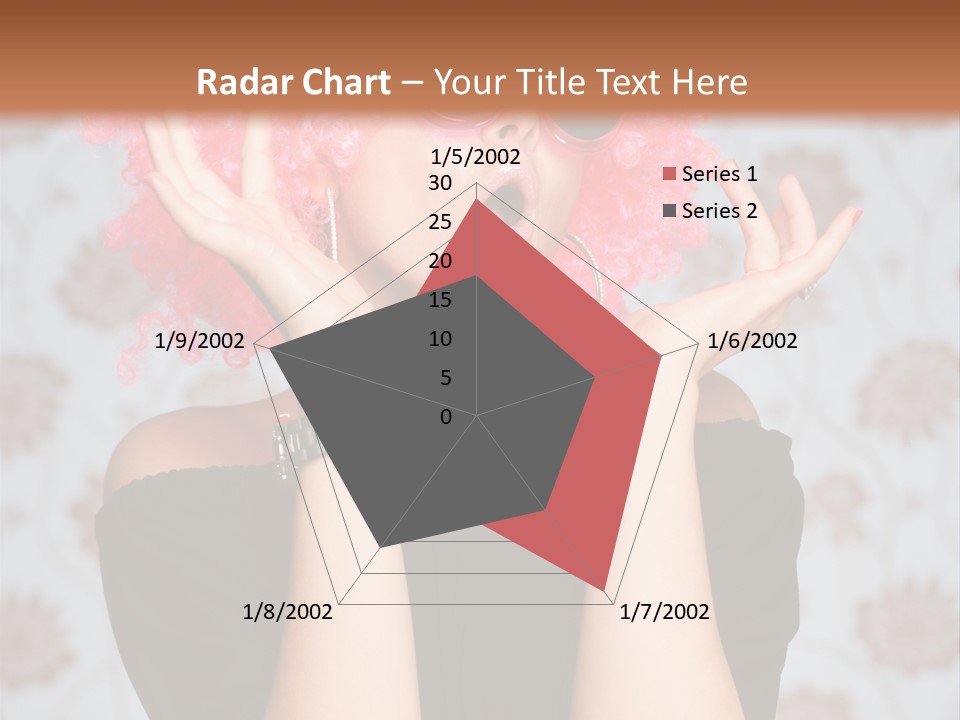 Happy Joy Wig PowerPoint Template