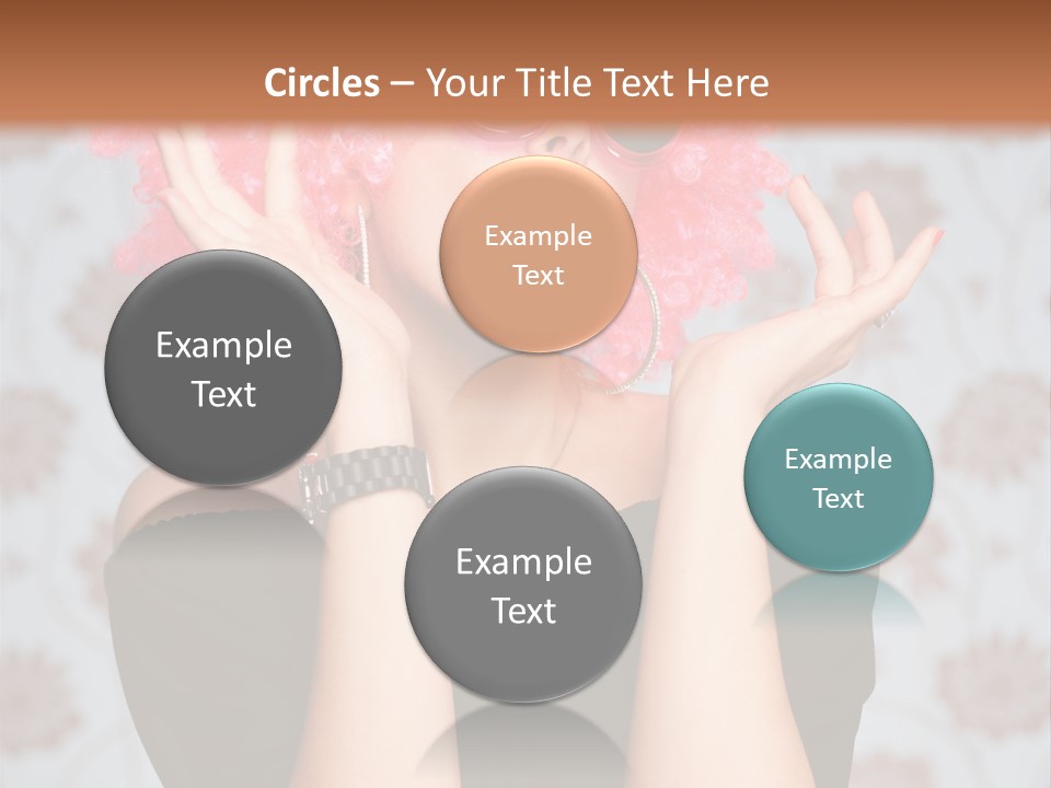 Happy Joy Wig PowerPoint Template