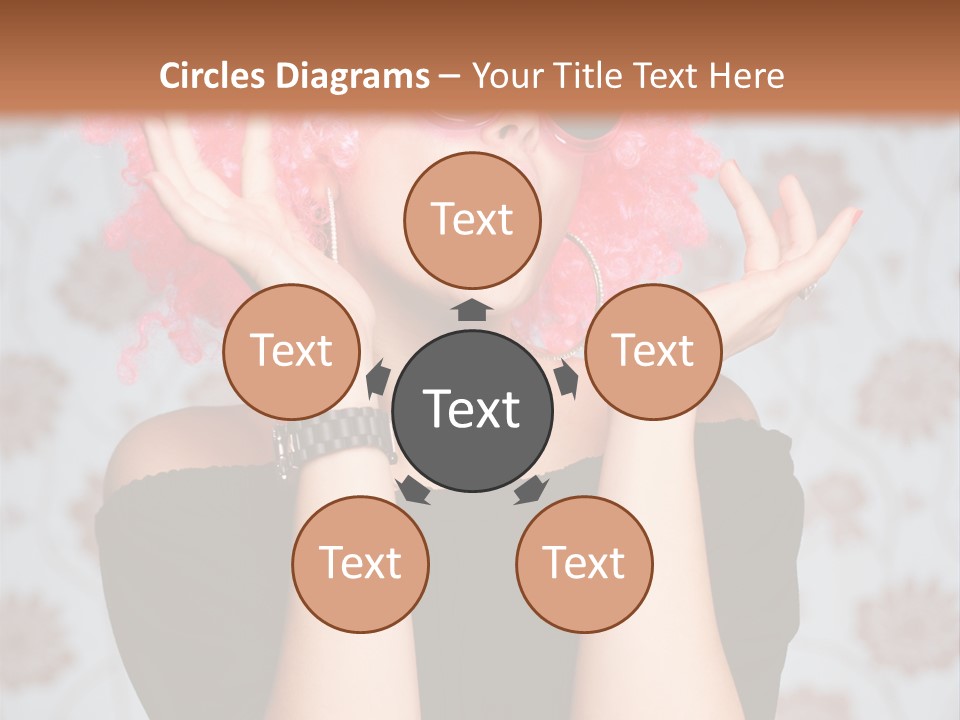 Happy Joy Wig PowerPoint Template