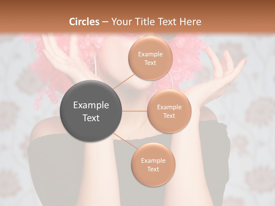 Happy Joy Wig PowerPoint Template