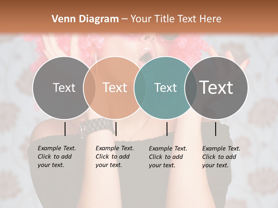 Happy Joy Wig PowerPoint Template