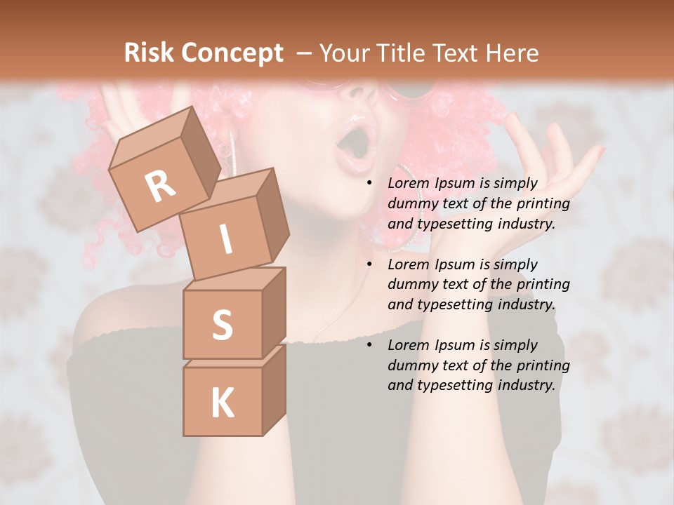 Happy Joy Wig PowerPoint Template