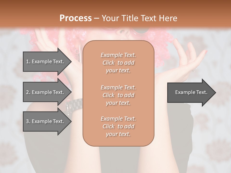 Happy Joy Wig PowerPoint Template