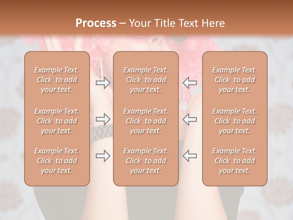 Happy Joy Wig PowerPoint Template