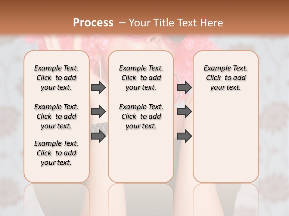 Happy Joy Wig PowerPoint Template