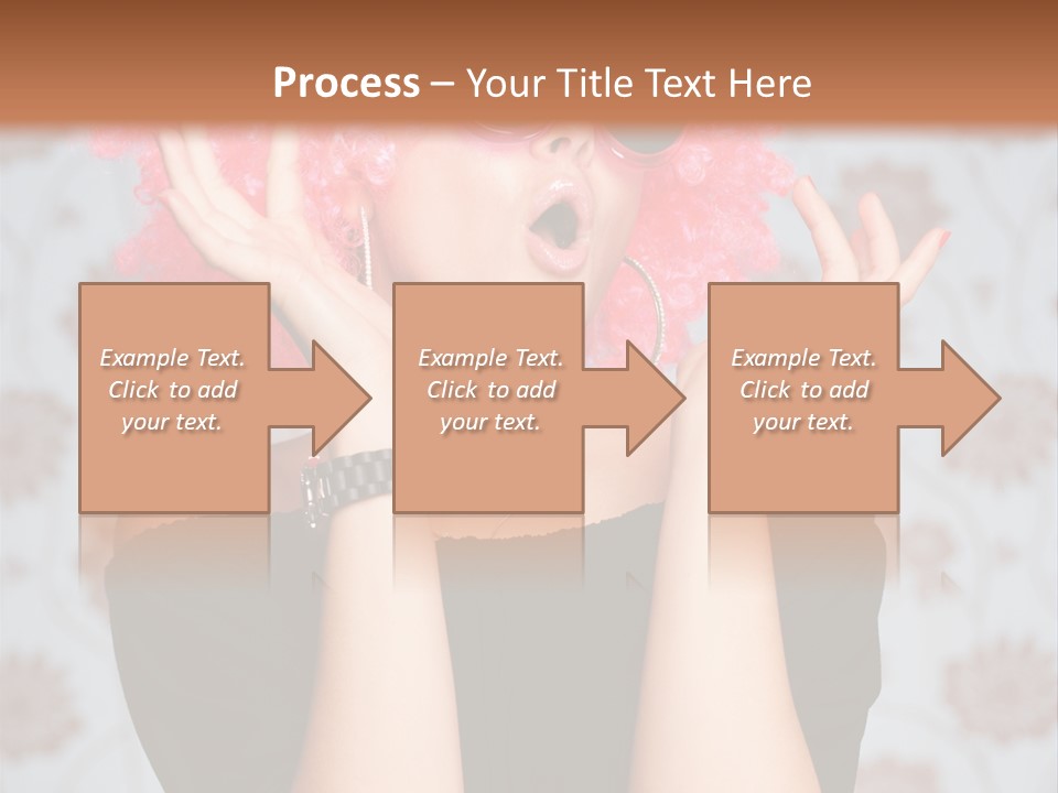 Happy Joy Wig PowerPoint Template