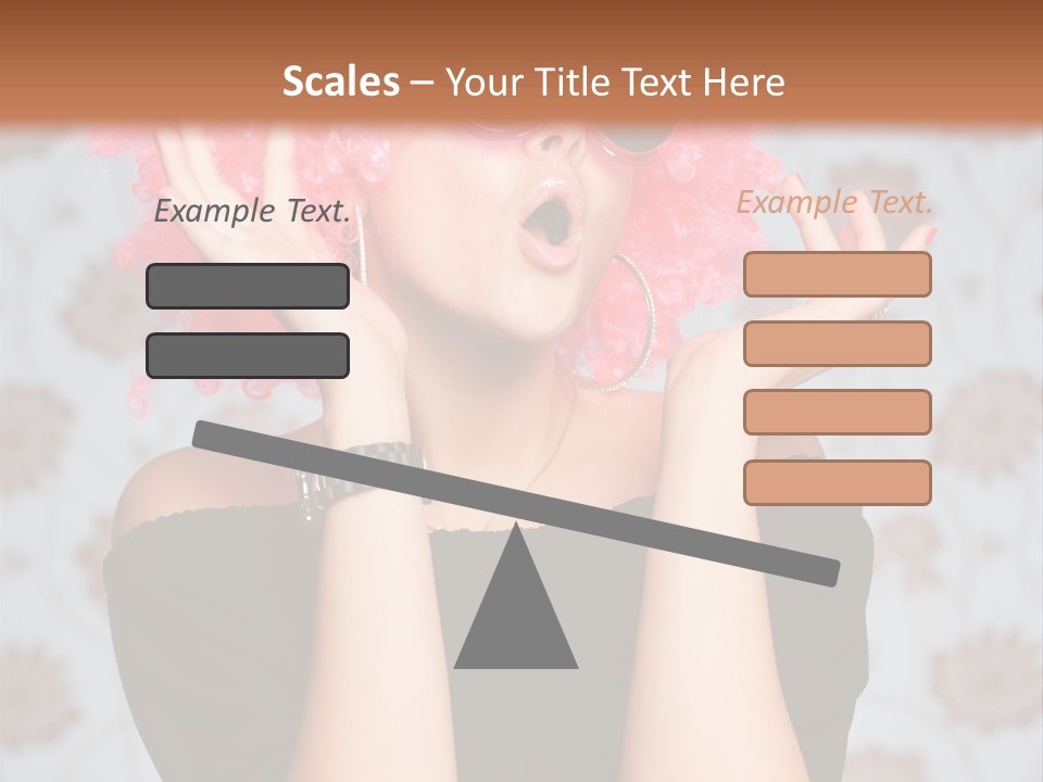 Happy Joy Wig PowerPoint Template