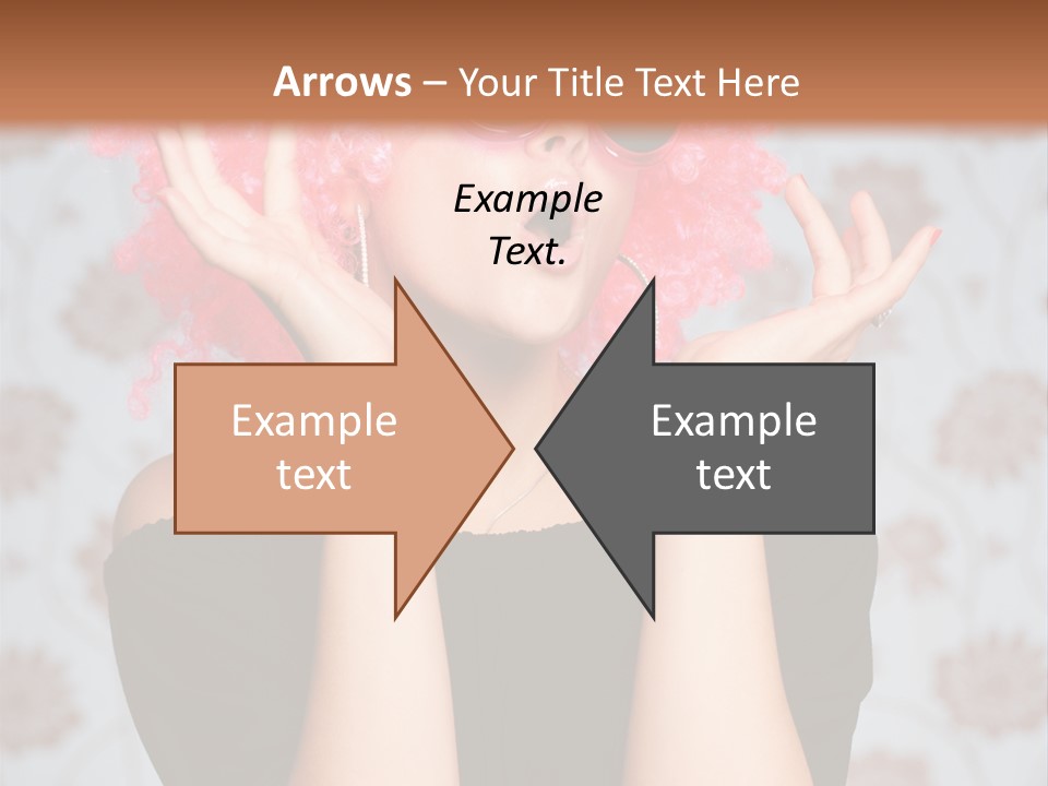 Happy Joy Wig PowerPoint Template