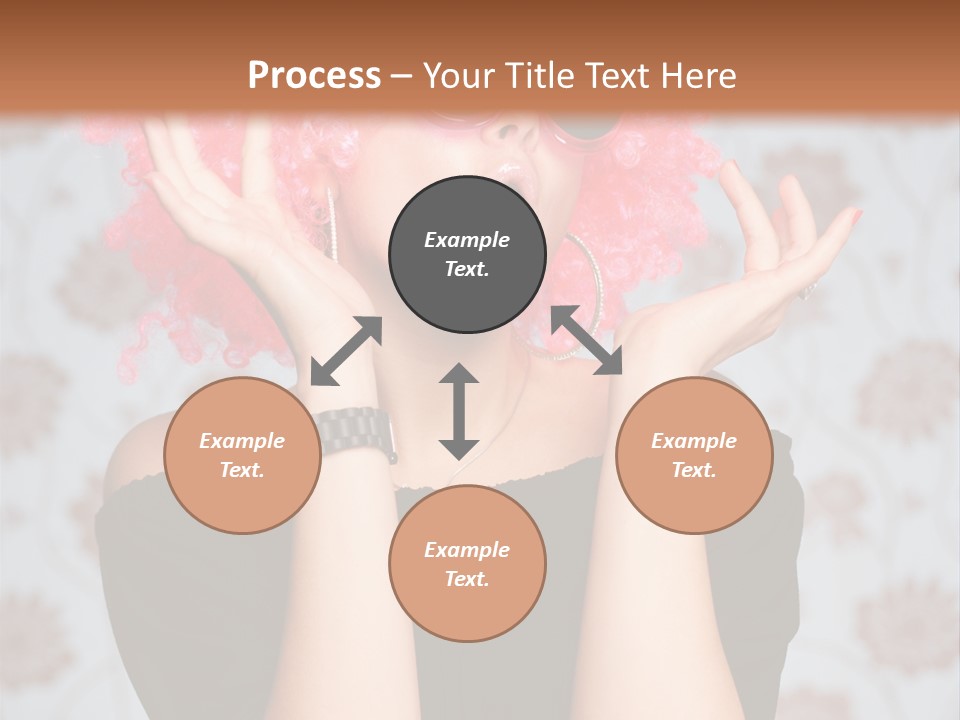 Happy Joy Wig PowerPoint Template