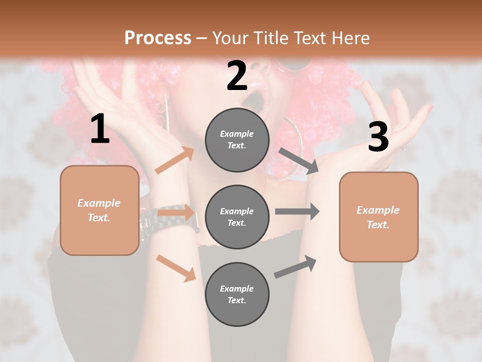 Happy Joy Wig PowerPoint Template