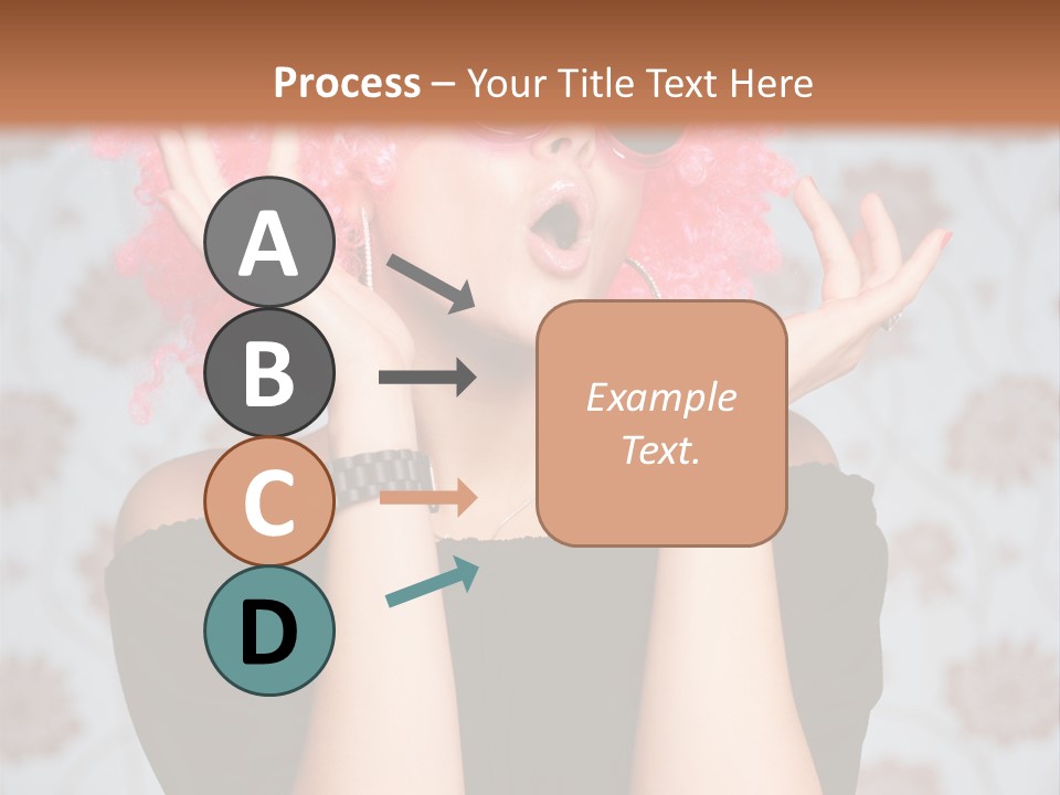 Happy Joy Wig PowerPoint Template