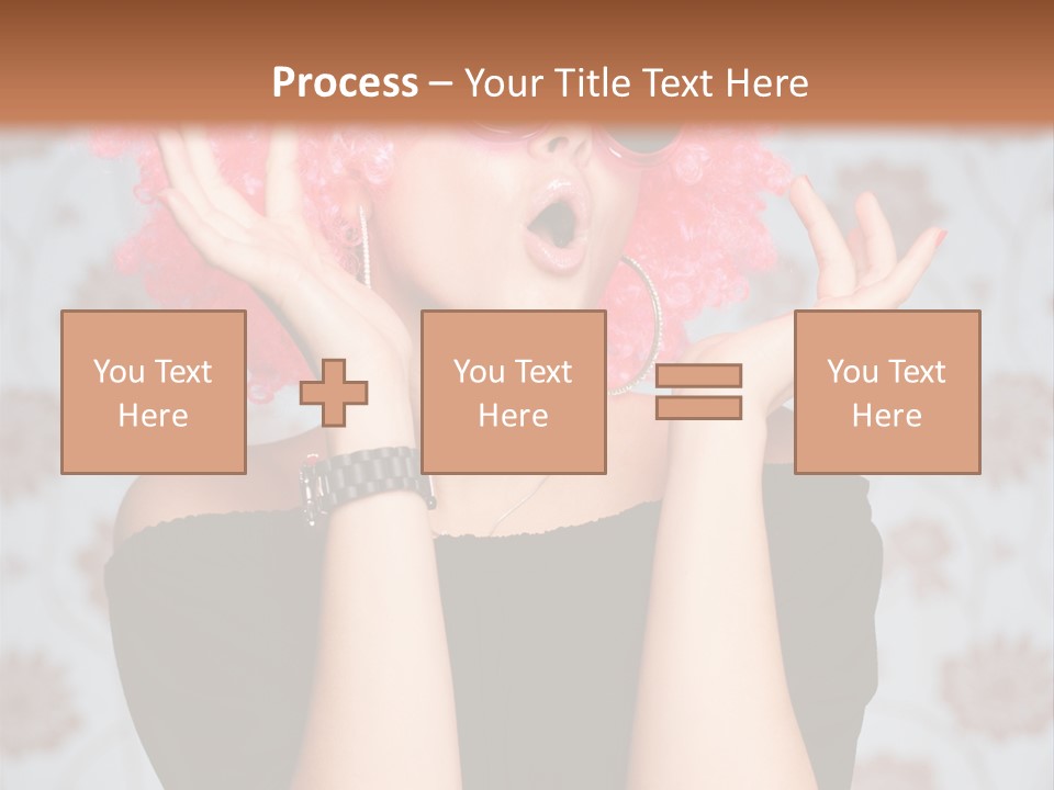 Happy Joy Wig PowerPoint Template