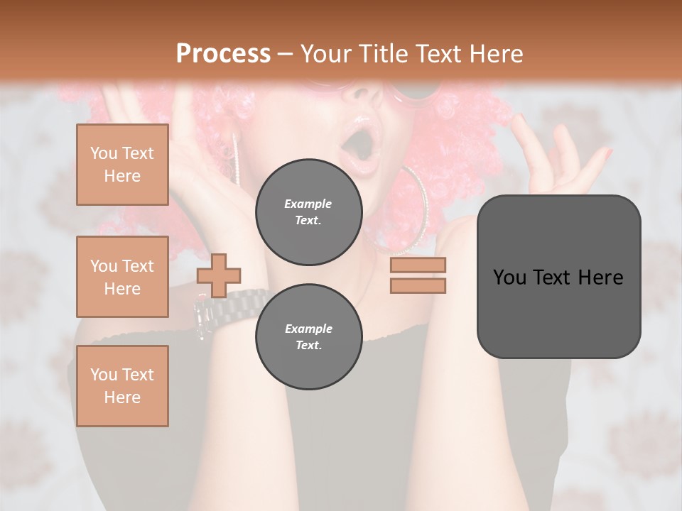 Happy Joy Wig PowerPoint Template